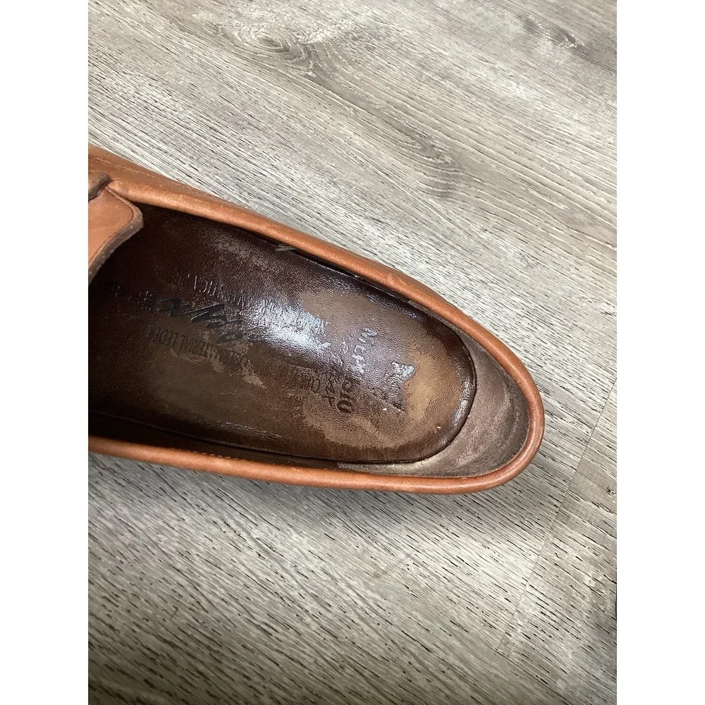 Mephisto Mens 10.5 Ralyx Leather Brown Penny Loafer Comfort Air Relax Portugal